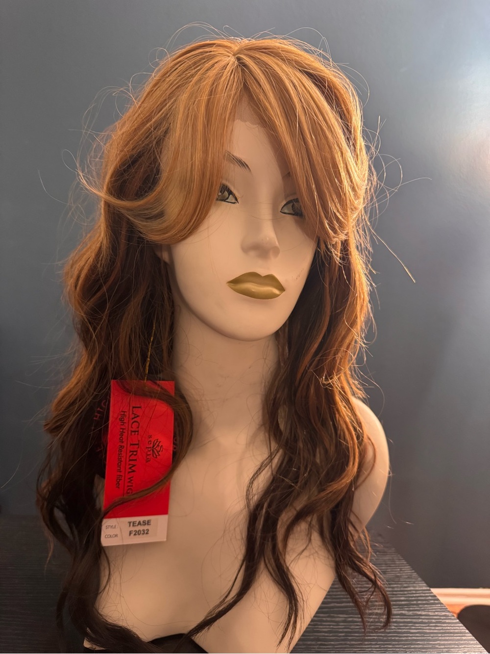 Tease Long Layered Women's Wig in Auburn Brown Tease F2032